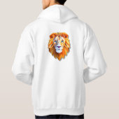 A GEOMETRIC LION Hoodie パーカ (裏面)