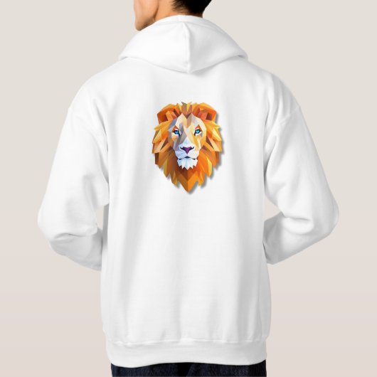 A GEOMETRIC LION Hoodie パーカ (裏面)