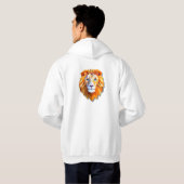 A GEOMETRIC LION Hoodie パーカ (裏面フル)