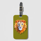 A GEOMETRIC LION Luggage Tag ラゲッジタグ (正面縦)