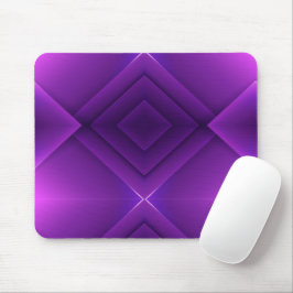 A geometric, purple mouse pad featuring layered  マウスパッド