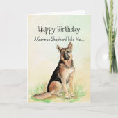 A German Shepherd Personality Birthday Fun Animal カード (正面)