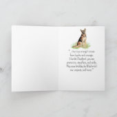 A German Shepherd Personality Birthday Fun Animal カード (内部)