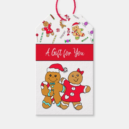 A Gift for Youジンジャーブレッドマン ギフトタグ (正面)