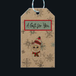 A Gift for You Llama and Snowflakes Christmas ギフトタグ<br><div class="desc">ラマと雪片のためのギフトのクリスマスギフトタグ。</div>