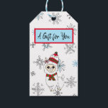 A Gift for You Llama and Snowflakes Christmas ギフトタグ<br><div class="desc">ラマと雪片のためのギフトのクリスマスギフトタグ。</div>