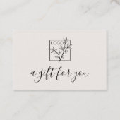 A Gift For You Shopping Custom Logo Off-White 名刺 (正面)