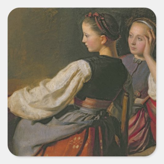 A Girl from Provsteier, 1844 スクエアシール (正面)