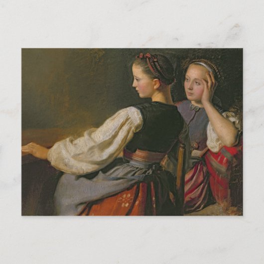 A Girl from Provsteier, 1844 ポストカード (正面)
