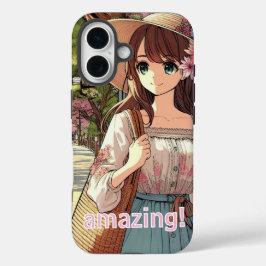 A Girl in a Blooming Town iPhone 16ケース