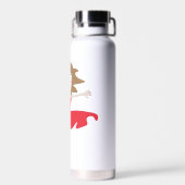 a girl in a red dress bottle ウォーターボトル (背面)