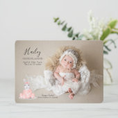 A Girl Photo Easter Birth Announcement 案内状 (スタンド正面)