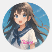 A Girl under the Summer Sky2  ラウンドシール (正面)