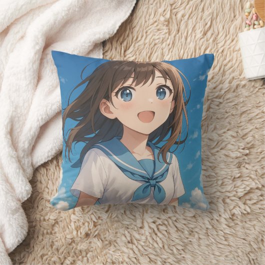 A Girl under the Summer Sky クッション (ブランケット)