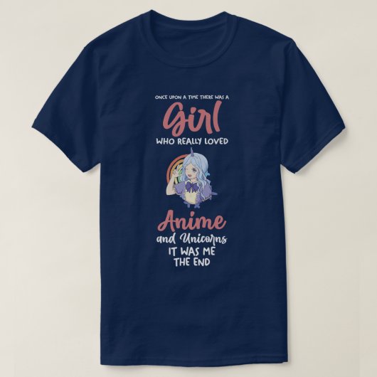 A girl who love unicorns and anime Premium Tシャツ (デザイン正面)
