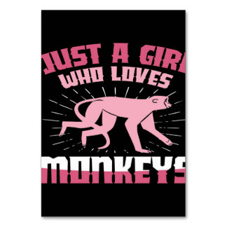 A girl who loves monkeys テーブルナンバー