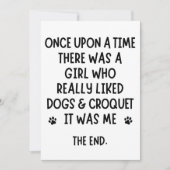 A girl who really liked dogs & croquet カード (正面)