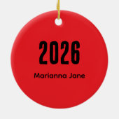 A Girl with a Violin Ornament セラミックオーナメント (裏面)