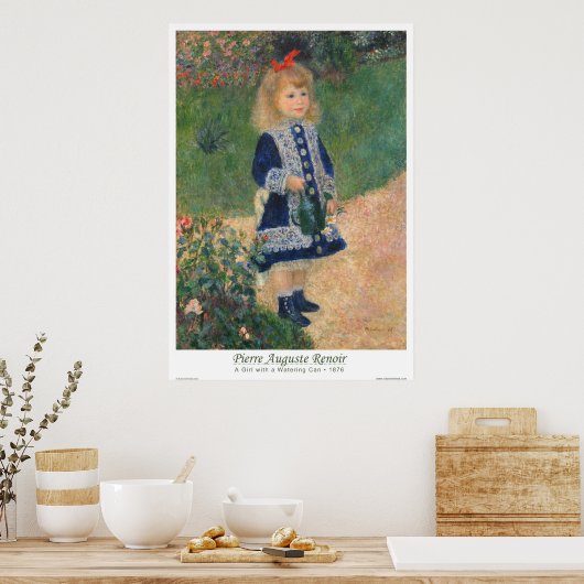 A Girl with a Watering Can ポスター (キッチン)