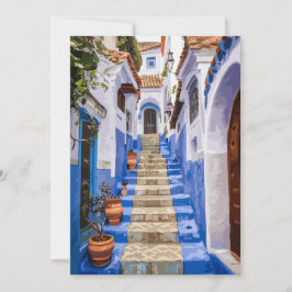 A Glimpse Back: Chefchaouen's Vintage Treasures 招待状