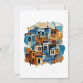 A Glimpse Back: Chefchaouen's Vintage Treasures 招待状 (裏面)