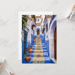 A Glimpse Back: Chefchaouen's Vintage Treasures 招待状