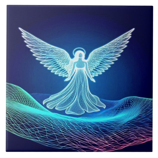 A Glowing Angel Standing on His Word タイル (正面)