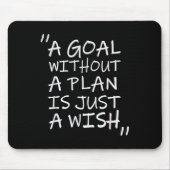 A Goal Without A Plan Is Just A Wi-shirt  マウスパッド (正面)