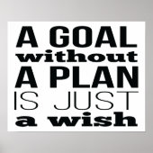A Goal Without A Plan Is Just A Wish ポスター (正面)