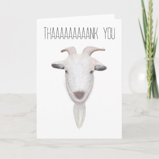 A Goat Thank You カード (正面)