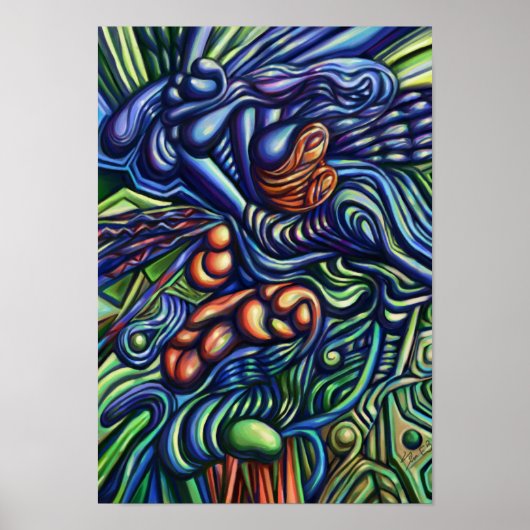 A Going Of Things，デジタル抽象芸術ポスター ポスター (正面)