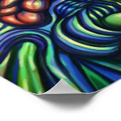 A Going Of Things，デジタル抽象芸術ポスター ポスター (角)