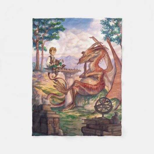 "A Golden Afternoon" Small Fleece Blanket フリースブランケット (正面)