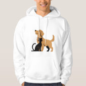 a golden retriever dog, T-Shirt パーカ (正面)
