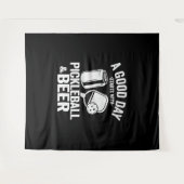 A Good DayはPickleball & Coffeeから始まるおもしろい タペストリー (正面(横))