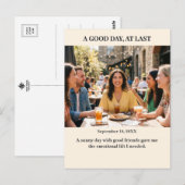 A Good Day At Last Custom Photo Postcard ポストカード (正面/裏面)