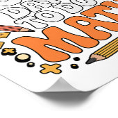 A Good Day To Do Math Teacher Lover School Stem St ポスター (角)