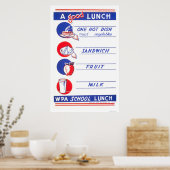 A Good Lunch 食べ Well 1941 WPA ポスター (キッチン)