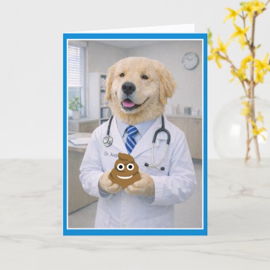 A Good Poop Get Well Card  POA-2 カード (黄色い花)