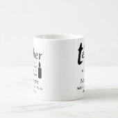 A Good Teacher Is Like a Candle Personalized Name コーヒーマグカップ (中央)