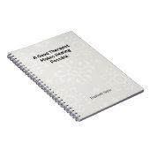 A Good Therapist Makes Healing Possible ノートブック (右側)