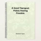 A Good Therapist Makes Healing Possible プランナー手帳 (正面)