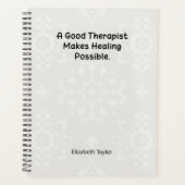 A Good Therapist Makes Healing Possible プランナー手帳 (正面)