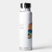 A Gorgeous Sunset At Tropical Beach, Vacation ウォーターボトル (右面)