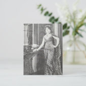 A Gorgeous Woman in 1930 Black and White Postcard ポストカード (スタンド正面)