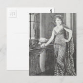 A Gorgeous Woman in 1930 Black and White Postcard ポストカード (正面/裏面)