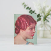 A Gorgeous Woman in 1930 With Red Hair ポストカード (スタンド正面)