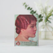 A Gorgeous Woman in 1930 With Red Hair Collage ポストカード (スタンド正面)
