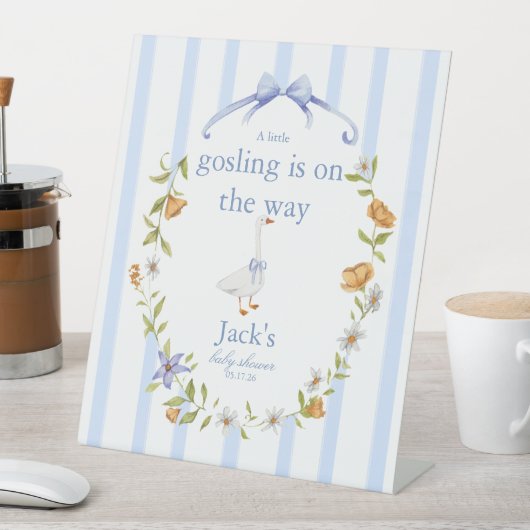 a gosling blue 台座サイン (インサイチュ)