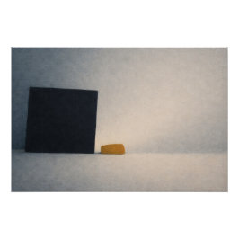 A Grain of Sand Against the Mirror Abstract Art ポスター